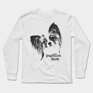 Papillon Mom Design Long Sleeve T-Shirt